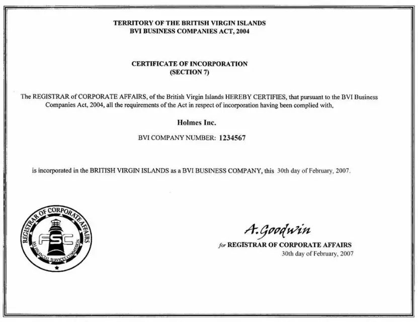 英属维京群岛BVI公司注册