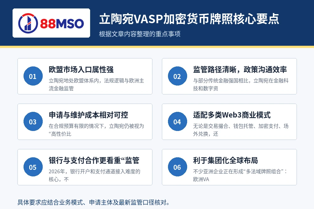 立陶宛VASP加密货币牌照核心要点。